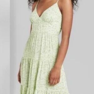 Wild Fable floral print green midi dress